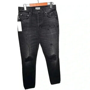 NWT  Boyish high rise distressed denim jeans 28
